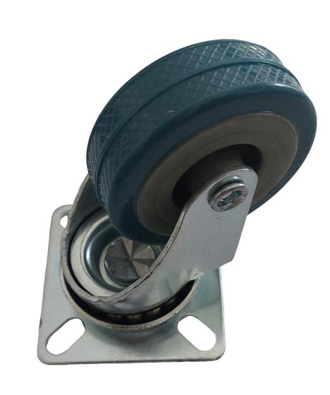 Imagem de Rodizio giratório para carrinhos e móveis roda poliuretano glp 210 pu até 40 kgs