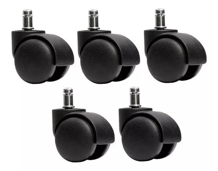 Rodízio Kit 5 Rodinhas Para Cadeira De Escritório Giratória - Qualiflex ...