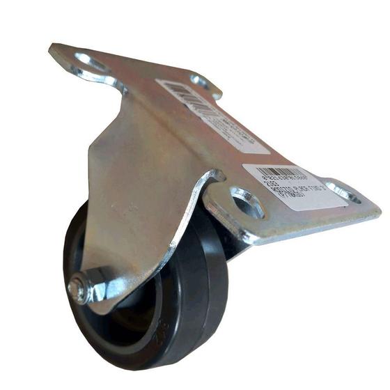 Imagem de Rodizio Placa Fixa 3" Roda Borracha Plastica 60kg * 2163