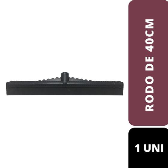 Imagem de Rodo 40 Cm Borracha Dupla Unidade - Sem Cabo
