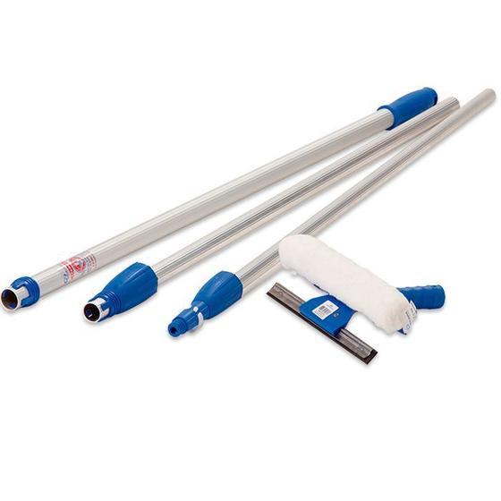 Rodo Limpa Vidros Com Cabo Extensor Telescópico 3,10 Mts Para Janelas Altas Menor preço em Rodo Limpa Vidros Com Cabo Extensor Telescópico 3,10 Mts Para Janelas Altas