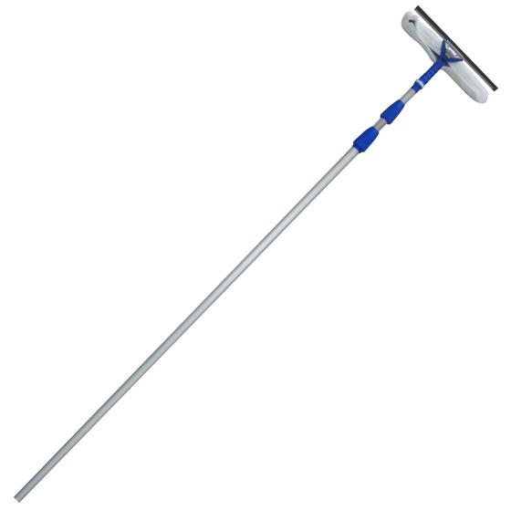 Imagem de Rodo Limpa Vidros Com Cabo Extensor Telescópico 7,5 Mts Para Janelas Altas