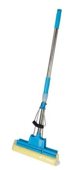 Imagem de Rodo Mágico com Esponja em PVA 120x27cm Azul - Dolce Home