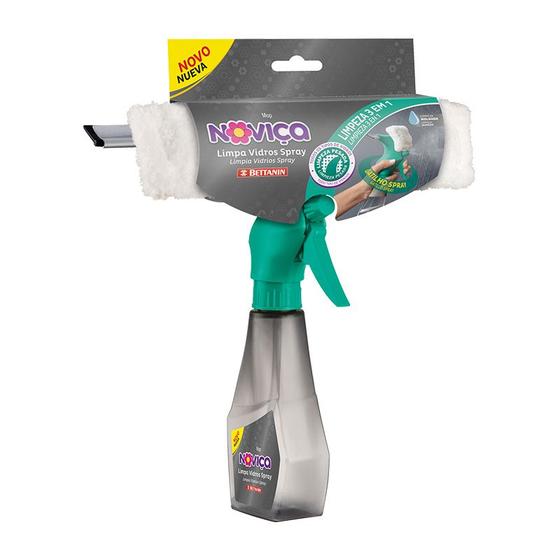 Imagem de Rodo Magico Limpa Vidros E Janelas Com Spray  3 em 1