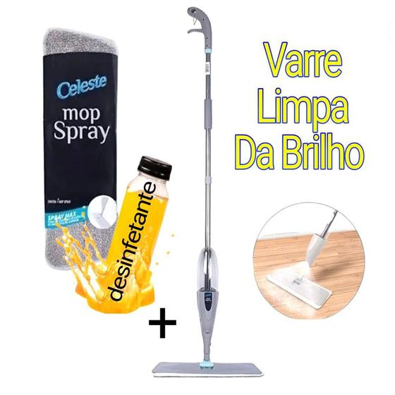 Imagem de rodo magico mop spray limpeza vassoura esfregao  limpa vidros  cozinha casa quarto pisos