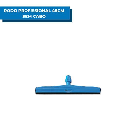 Imagem de Rodo Plástico Profissional Borracha Dupla 45Cm Sem Cabo