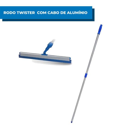 Imagem de Rodo Twister 45cm com Cabo Alumínio Retrátil Bralimpia