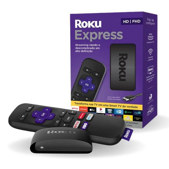 Imagem de Roku Express Dispositivo de Streaming Full Hd Preto Smart Tv