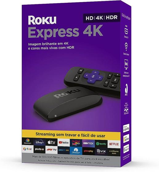 Imagem de Roku Express Streaming 2K ou 4K com Controle Remoto (escolha modelo certo!)