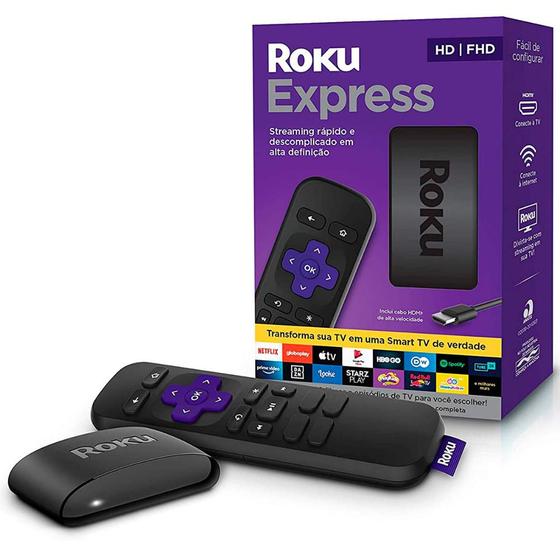 Imagem de Roku Express - Streaming Full HD - Transformar TV em Smart TV