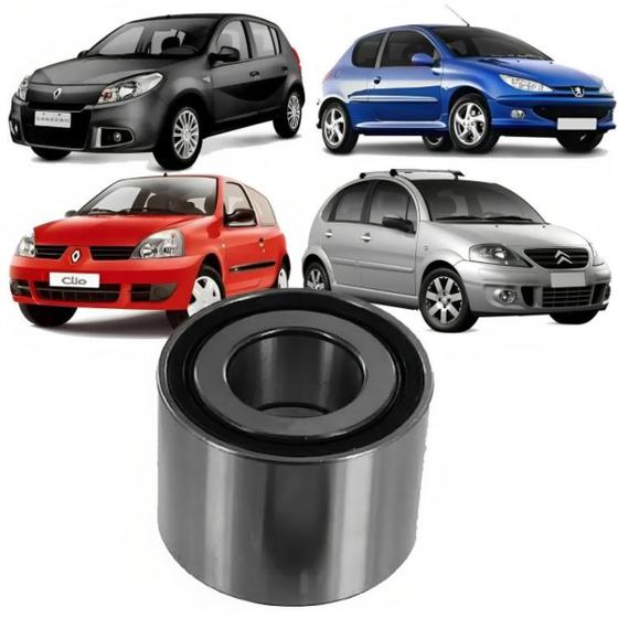 Imagem de Rolamento roda traseira sem abs c3 hatch 206 clio sandero 2001 2002 2003 2004 2005 2006 2007 2008 2009 2010 2011 2012 a 2016