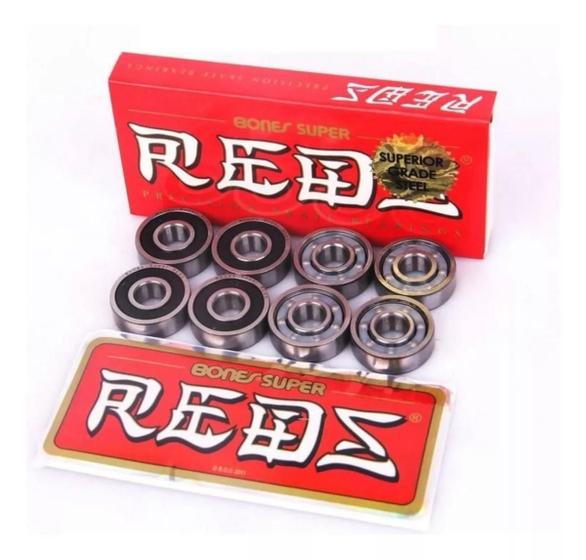 Imagem de Rolamento Skate Red Bones Super Alta Rotação e Precisão original