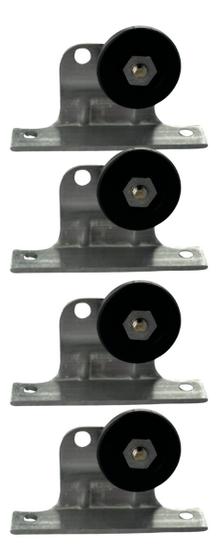 Imagem de Roldana Box 23mm Com Cavalete Acrilico Abrigo Pia Kit 4 Pcs