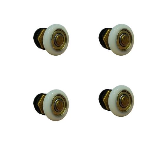 Imagem de Roldana excêntrica 3/4 para portas de vidro temperado (kit com 02 pares) - acessório para box e eng
