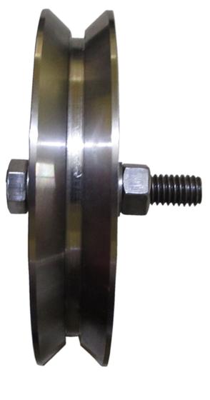 Roldana para portao 3 pol V Aço Laminado Menor preço em Roldana para portao 3 pol V Aço Laminado