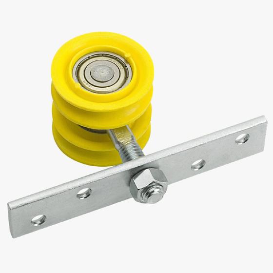 Imagem de Roldana RAN02 Dupla Roda Concava Reforçada Com Rolamento Blindado Fermax 200 kg