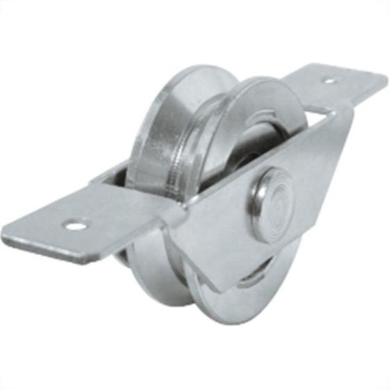 Imagem de Roldana ''V'' Detoni Com Suporte Aberto+Rolamento 2.1/2''  - Kit C/2