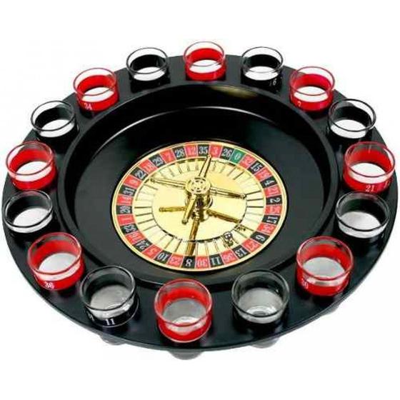 Imagem de Roleta para drinks com 16 copos roulette drinking game