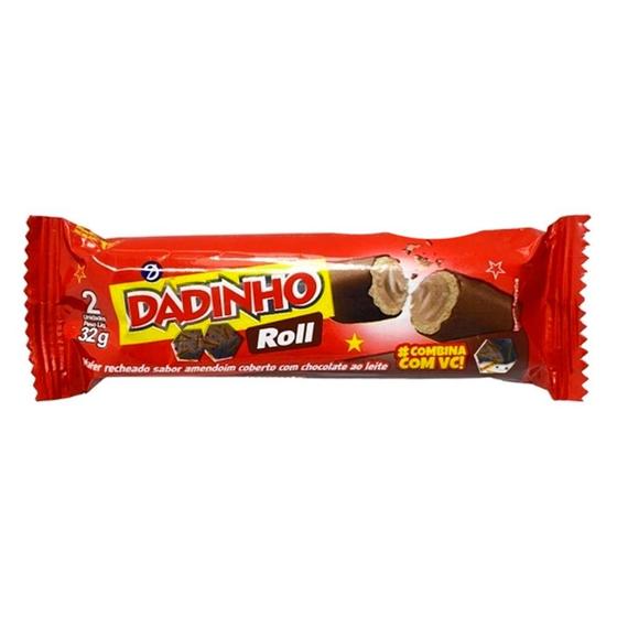 Imagem de Roll Dadinho Recheio Sabor Amendoim Coberto com Chocolate ao Leite 32g