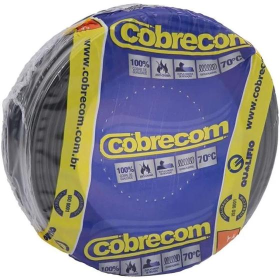 Imagem de Rolo 100 Metros Cabo Fio Flexível 2,5mm Cores Cobrecom 750V