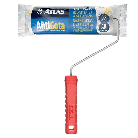 Imagem de Rolo 100% Poliamida Anti-gota 15 cm com Cabo 321/15 Atlas