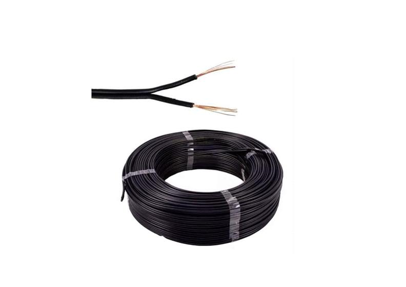 rolo 50 metros fio paralelo 0,50mm 2 8 awg preto - Geral Imagem de rolo 50 metros fio paralelo 0,50mm 2 8 awg preto