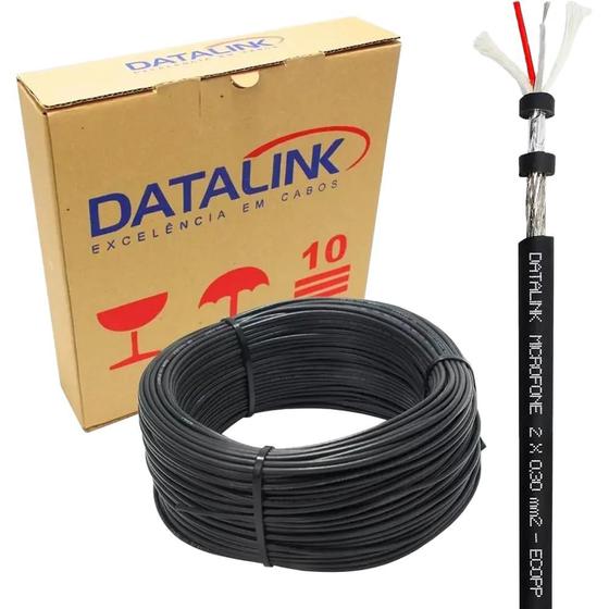 Imagem de Rolo Cabo P/ Microfone Datalink 2X030MM2 100 metros