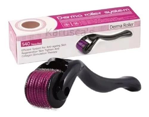 Imagem de Rolo De Agulhas Derma Roller P/ Crescer Barba Cabelo Facial