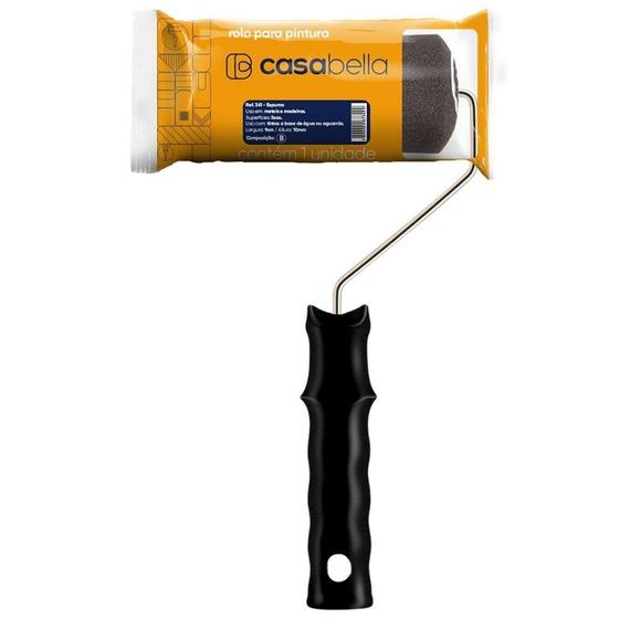 Imagem de Rolo de Espuma Casabella 341/9cm com Suporte Lisas Embalagem com 12 Unidades