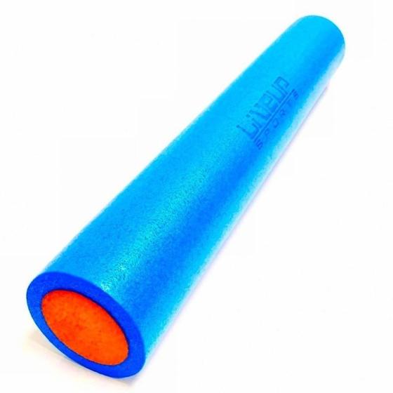 Rolo De Espuma Eva Pilates/Yoga Fitness - 90x15 Cm Liveup Azul Menor preço em Rolo De Espuma Eva Pilates/Yoga Fitness - 90x15 Cm Liveup Azul