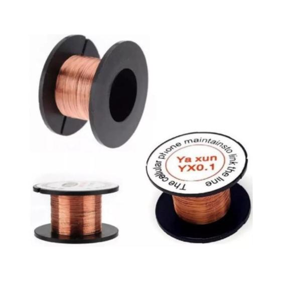 Imagem de Rolo De Fio Para Jumper De Cobre 0.1mm Rolo 10mts