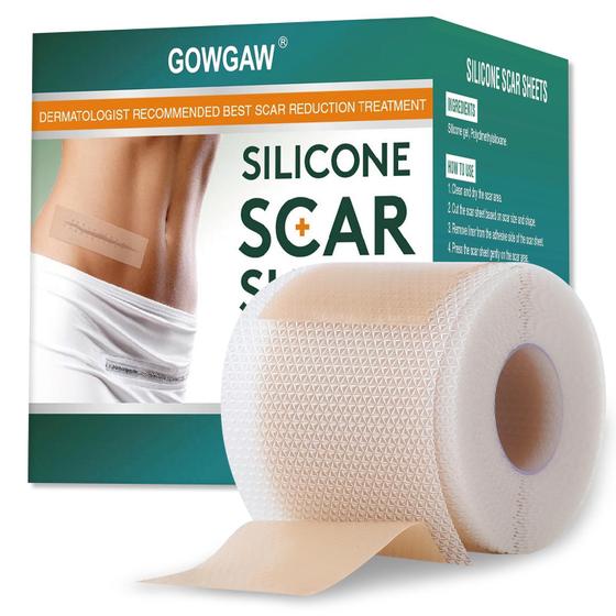 Imagem de Rolo de Fita de Silicone para Cicatrizes - 1,6cm x 1,5m - Grau Médico