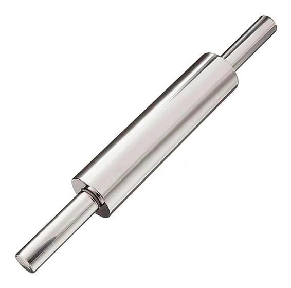 Rolo De Massa Em Aço Inox Abrir Massa Pão Pizza Mimo Style - Rolo de ...