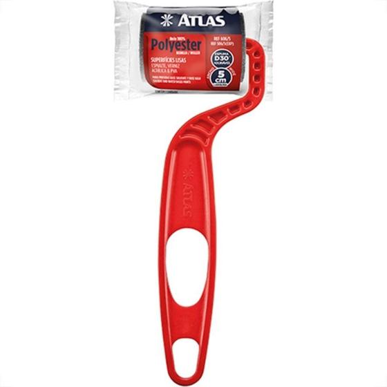 Imagem de Rolo Espuma Atlas Cinza 05Cm Com Cabo At607/5