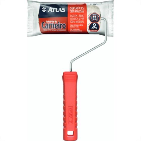Imagem de Rolo La Atlas Pele 1A. 09Cm Com Cabo 306/9