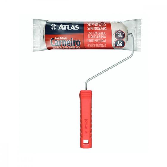 Imagem de Rolo La Atlas Pele 1A. 15Cm Com Cabo 306/15