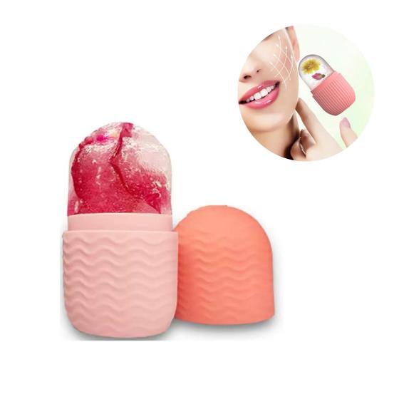 Imagem de Rolo Massagem Facial Forma Gelo Ice Silicone Cuida Pele Skin