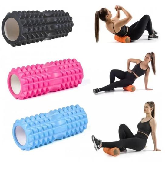 Imagem de Rolo Massagem Foam Roller Liberação Miofacial Soltura Yoga