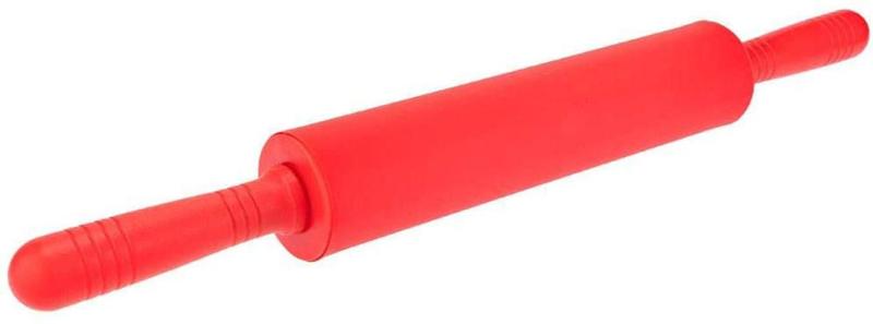 Imagem de Rolo Para Massa 45Cm Vermelho Plástico/Silicone - Weck