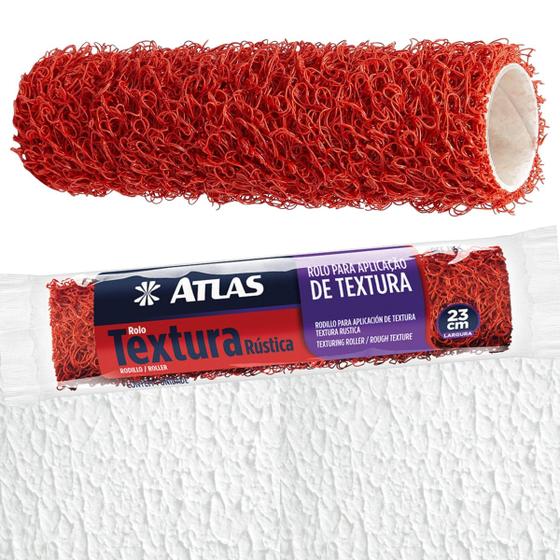 Rolo Para Textura Pintura Cabelo de Anjo 23cm Efeito Rústico Atlas Menor preço em Rolo Para Textura Pintura Cabelo de Anjo 23cm Efeito Rústico Atlas