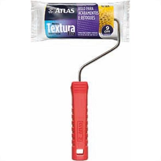 Imagem de Rolo Textura Atlas Fina Espuma 09Cm Com Cabo 110/9 110/9