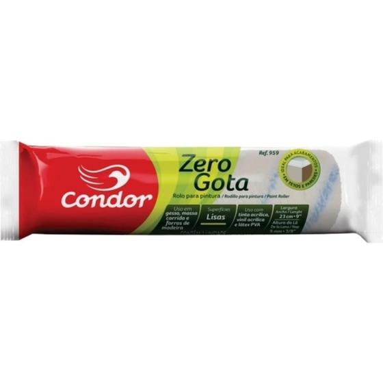 Imagem de Rolo Zero Gota Sem Suporte Condor 23Cm