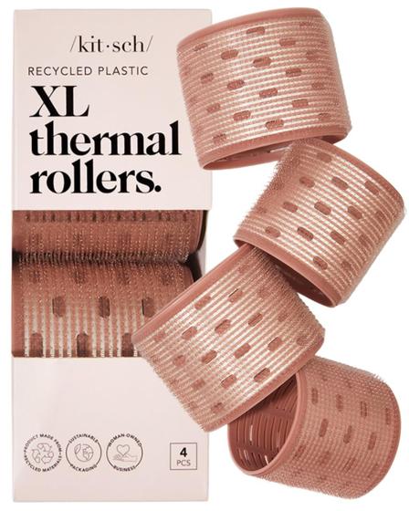Imagem de Rolos Térmicos de Cerâmica Kitsch XL para Cabelos Longos - Penteado com Aspecto Natural