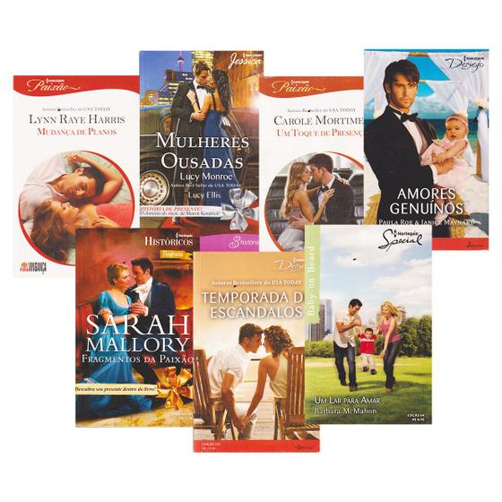 Imagem de Romances Harlequin Paixão Amor Desejo Preço Barato Kit 7 Livros (Compre até 4 kits sem Repetir)