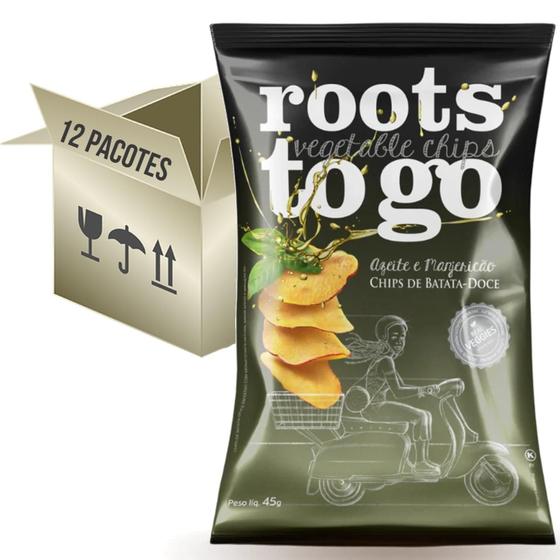 Imagem de Roots To Go Batata-Doce Azeite E Manjericão 45G (12 Pacotes)