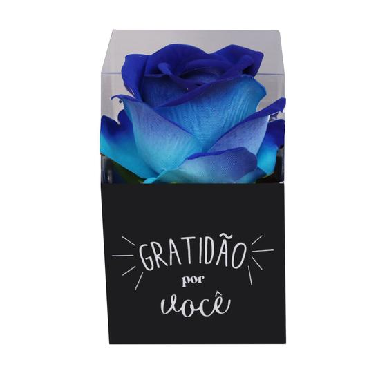 Rosa Artificial Azul Gratidão Por Você - Giuliana Flores - Flores  Artificiais - Magazine Luiza