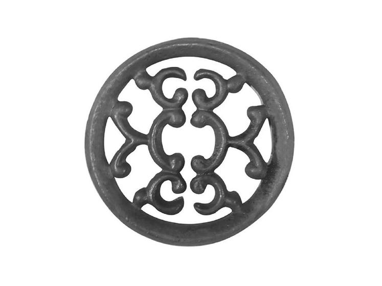 Imagem de Rosácea Decoração Ferro Fundido Imperial Grade Portão 15cm