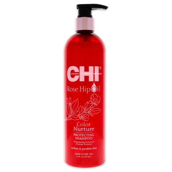 Imagem de Rose Hip Oil Color Nurture Protecting Shampoo by CHI for Unissex - 25 oz Shampoo