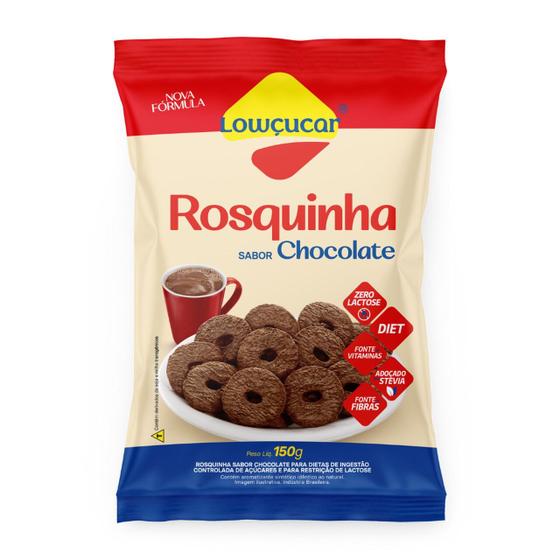 Imagem de Rosquinha de Chocolate Zero Açúcar LOWÇÚCAR 150g