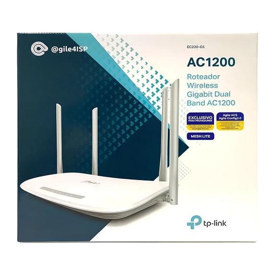 Imagem de Roteador 4 Antenas Dual Band Ac1200 (2.4Ghz/5Ghz) Ec220-G5 Tp-Link
